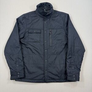Nike SB Jacket Mens Medium Black Coat‎ Holgate Winterized Snap Button 938428-010